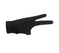 KIMISS Tablet Drawing Glove - Breathable Smudge-Proof 2 Finger Painting Glove for Artists - Black Sketching for Tablet & Digital Touch Screen (L)