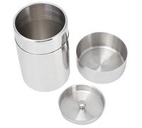 KIMISS Tea Leaf Storage, Portable 304 Stainless Steel Sealed Jar Food Grade Stainless Steel Food Container Cylinder with Lid Small Metal Containers Lids for Outdoors Canister Coffee (Small 400ML)