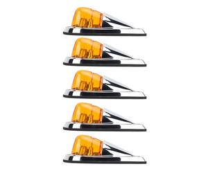 KIMISS Teardrop Cab Marker Light 5pcs Weatherproof for Trucks, Trailers, RVs - Reliable Running & Clearance Lights