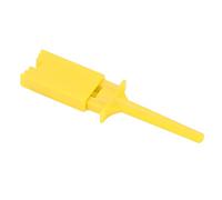 KIMISS Test Clips for Accurate Electrical Testing - 20pcs Pure Copper Clamp for Mathematics & Multimeter Applications,Durable Circuit Testing Accessories (Yellow)