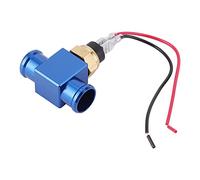 KIMISS Thermostat Water Temperature Switch Kit High Performance CNC Aluminum Radiator Fan Temp Sensor for Motorcycle ATV Off Road Vehicles (Blue)