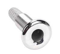 KIMISS Thru Hull Connector, 316 Stainless Steel Barbed Straight Thru Hull Fitting Marine Hose Connector for 3/4 Inch Hose for Boats Yachts