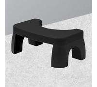 KIMISS Toilet Potty Foot Stool for Enhancing Posture, Non-Slip Squatting Stool for Bathroom or Office, Portable Footstool for Travel (Black)