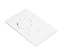 KIMISS Toilet Water Tank Panel with Dual Flush Button - White ABS Flush Panel for Easy Installation & Maintenance - Square & Round Button Design