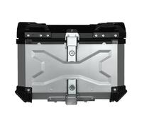 KIMISS Top Case, Aluminum Alloy Tail Box with Leather Lining, Quick-Release Lock, Shock Absorption, Sturdy Structure & Cushion, Fit for 99% of Frames (45L)