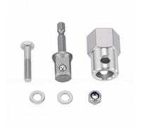 KIMISS Trailer Jack Cordless Drill Adapter 304 Stainless Steel Top Mounted Design for All Trailers, with Quick Lift Operation Reduces Manual Crank Work Saves Time Effort