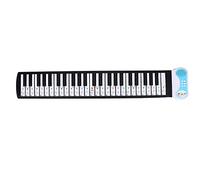 KIMISS Transparent Removable Piano Key Board Sticker for 61/88 Key Electronic Pianos - Colored Stickers for Beginners - Musical Instruments/Instrument Accessories/General (Color)
