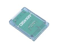 KIMISS Transparent Storage Card Adapter for - Plug and Play Memory Card Reader for MX4SIO Compatible with 2 (Transparent Blue)