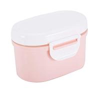 KIMISS Travel Baby Milk Powder Storage Box, Portable Sealing Microweave Box, Dispensers Freezer Safe Dispenser Wave Sealed for Food Snacks Fruit (Pink 600ml)