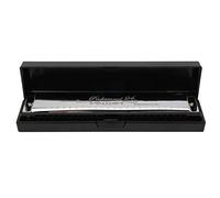 KIMISS Tremolo Harmonica for Beginners and Professionals - C Key Harmonica 24-Hole Polyphonic Student Adult Beginner Playing Resin Accented Mouth Organ - 24 Hole (Silver)