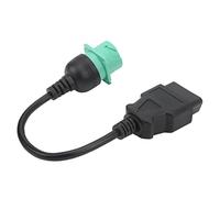 KIMISS Truck Diagnostic Cable Adapter, OBD2 9Pin Male to 16Pin Female, Replacement for Cummins Engine, Plug and Play