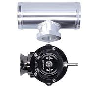KIMISS Turbo Blow Off Valve, Dual Spring System, 8 Discharge Ports, 30 PSI Boost, 2.5in Flange Pipe TypeRS (Black)