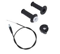 KIMISS Twist Throttle Accelerator Handle Grip Cable Set, 22mm Handle 7/8in Throttle Grips for 50ml 80ml 90ml 110ml 125ml 140ml 150ml 200ml Dirt Bike Mini Bike