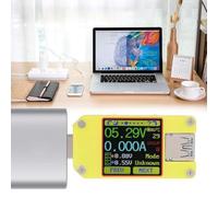 KIMISS UM34C Voltage and Current Measurement Type C Meter - Smart USB Multimeter with Color LCD Display, APP Connectivity for Real-Time USB Charging Data (UM34C)