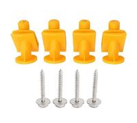 KIMISS Undertray Mounting Clips, 8PCS For Smart Fortwo W450 W451 Models Engine Base Screw Clip A0019913970 Yellow Undertray Mounting Clips