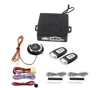 KIMISS Universal Car Alarm System with PKE Keyless Entry Remote Engine Start Push Button Ignition for 12V Vehicles Anti-Theft Security