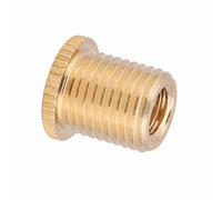 KIMISS Universal Car Auto Gear Stick Shift Shifter Knob Head Thread Screw Adapter Converter Kit for Most Vehicles Durable Aluminum Alloy Gold M10 M8 Size Options (8 * 1.25)