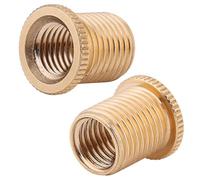 KIMISS Universal Car Auto Gear Stick Shift Shifter Knob Head Thread Screw Adapter Converter Kit for Most Vehicles Durable Aluminum Alloy Gold M10 M8 Size Options (10 * 1.25)