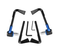KIMISS Universal CNC Motorbike Handgrip Guard Brake Levers Protect Guard Motorcycle Protector Handlebar 22MM(Blue)