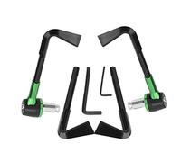 KIMISS Universal CNC Motorbike Handgrip Guard Brake Levers Protect Guard Motorcycle Protector Handlebar 22MM(Green)