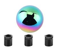 KIMISS Universal Compatibility Car Gear Shift Knob Round Ball Shape - Sleek Aluminum Alloy Design for Easy Installation (Colorful)