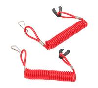 KIMISS Universal Engine Kill Switch Lanyard for Engine - 2PCS Marine Outboard Emergency Kill Switch Lanyard 150cm/59in - Electric Switches