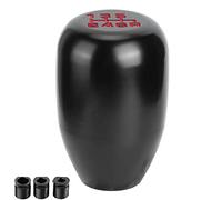 KIMISS Universal Gear Shift Knob 6 Speed Black Red | Manual Shifter Head Lever for Car, Weighted Knob Accessory