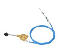 KIMISS Universal Manual Throttle Cable Replacement for Excavator Throttle Motor Control Cable 2.5m Quick Response - Stainless Steel Joint for Mixer Truck