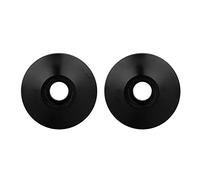 KIMISS Universal Motorcycle Handlebar End Caps, 1 Pair CNC Aluminum Alloy Bar End Plugs for Motorcycle Handlebars, Replacement for Vintage Cruiser Sport Black (Black)