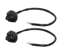 KIMISS Universal Motorcycle Handlebar Switch with Headlight and Turn Signal Control - Horn Button for 1in Handlebars (Black)