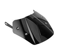 KIMISS Universal Motorcycle Windshield Wind Deflector Screen W/Mounting Bracket for 5-7in + Motorcycle Windscreen + Compatible with , , and (Black)