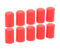 KIMISS Universal Silicone Blanking Cap for Intake Vacuum Hose Tube End Bung Plug Inner Diameter 14mm + Durable Rubber Vacuum Cap + Compatible with Automotive and Industrial Applications (Red)