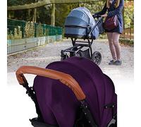 KIMISS Universal Stroller Handlebar Cover + Washable Removable Soft Baby Stroller Armrest Grip Handle Cover + Protective Grip (Brown)