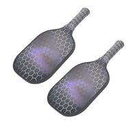 KIMISS USAPA Approved Paddles Set - 2PCS Lightweight Fiberglass Rackets for Beginners, Perfect for Indoor and Games (Grey Bag)