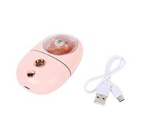 KIMISS USB Rechargeable Cute Animal Facial Mist Sprayer - Mini 35ml Eye & Face Humidifier for Travel, Compact & Portable Ultra Vibration Hydrating Spray (Roseate)