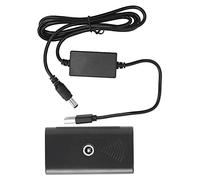 KIMISS USB to NP F550 Dummy Battery DC Coupler High Efficiency Power Supply Cable with Multiple Protections for Monitor and Fill Light Plastic Black 5.5x2.1mm 73g