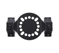 KIMISS UTV Gas Can Mount UTV Fuel Can Mount Gas Pack Holder Universal Bracket Fits 1-2 in Roll Cage with Locking Plate Bottom Hole Adjustable Rubber Pads