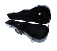 KIMISS Violin Box Carbon Fiber Lightweight Hard Case with Hygrometer & Straps - Portable Violin Carrying Box (Silver Grey)