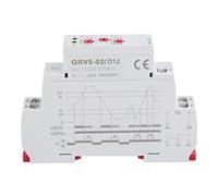KIMISS Voltage Monitoring Relay for Over Voltage Protection - GRV8-02, Single Phase Adjustable Relay for Electrical Equipment and Backup Power Systems (GRV8-02/D12)