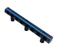 KIMISS Wall Mounted Wine Rack - 8 Holes Metal Wine Bottle Storage for Home Kitchen and Bar - Elegant Design for Red (Blue)