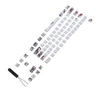 KIMISS Wangjiang Keycap Set - 71 PBT Keycaps Mechanical Keyboards, Thick Wall Design, Compatible with 61/64 Key Switches, 5-Sided Dye-Sublimation