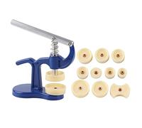 KIMISS Watch Case Press Tool Set with 12 Dies - Professional Watch Back Closer, Watchmaker Repair Tool, Ideal Battery Replacement and Case Closing