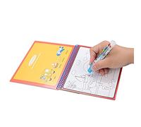 KIMISS Water Drawing Col Painting Book for - Zoo Theme, Reusable Water Pen, E Onal Animal Learning Toy (Type A)