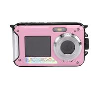 KIMISS Waterproofs Camera, 48MP 2.7K Kids Underwater Video Camera with Front Rear Screen Floatable, with 16X Zoom Rechargeable Battery