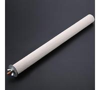 KIMISS White Bird Perch Grinding Tool - 35cm Standing Bar for Parrots - Ideal Cage Toy for Beak Care & Foot Exercise (2.5 * 25cm)