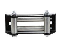 KIMISS Winch Fairlead, Car Side By Side Winch Roller Fairlead 152mm/6in Iron Zinc Plated Maintenance Replacement Universal