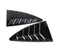 KIMISS Window Louver Cover Side Scoop ABS Plastic Black Carbon Fiber 38x27.2cm for 86 FR S 2013 2018 (Glossy Black)