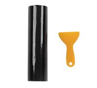 KIMISS Window Windshield Sticker, Car Van Windscreen Sun Strip Gloss Black 140x20cm Universal PVC Windshield Sticker for Automobiles