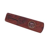 KIMISS Wood Kazoo Flute - Wooden Play Guitar Ukulele Accompaniment Harmonica Diaphragm Wind Instrument with Mouth Ring and Flute Film (Rosewood)