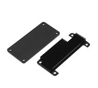KIMISS Zero Aluminum CNC Armor Case - 2W Passive Cooling Protective Shell for RPI Zero - Heat Dissipation Enclosure (Black Shell Colourful Pin Header)